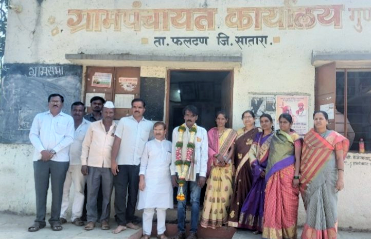 गुणवरे गावच्या उपसरपंचपदी शिवाजी गावडे